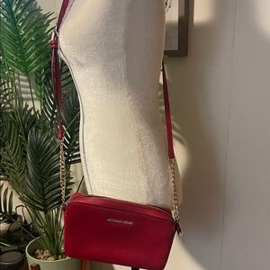 Michael Kors Cherry Red Crossbody Bag